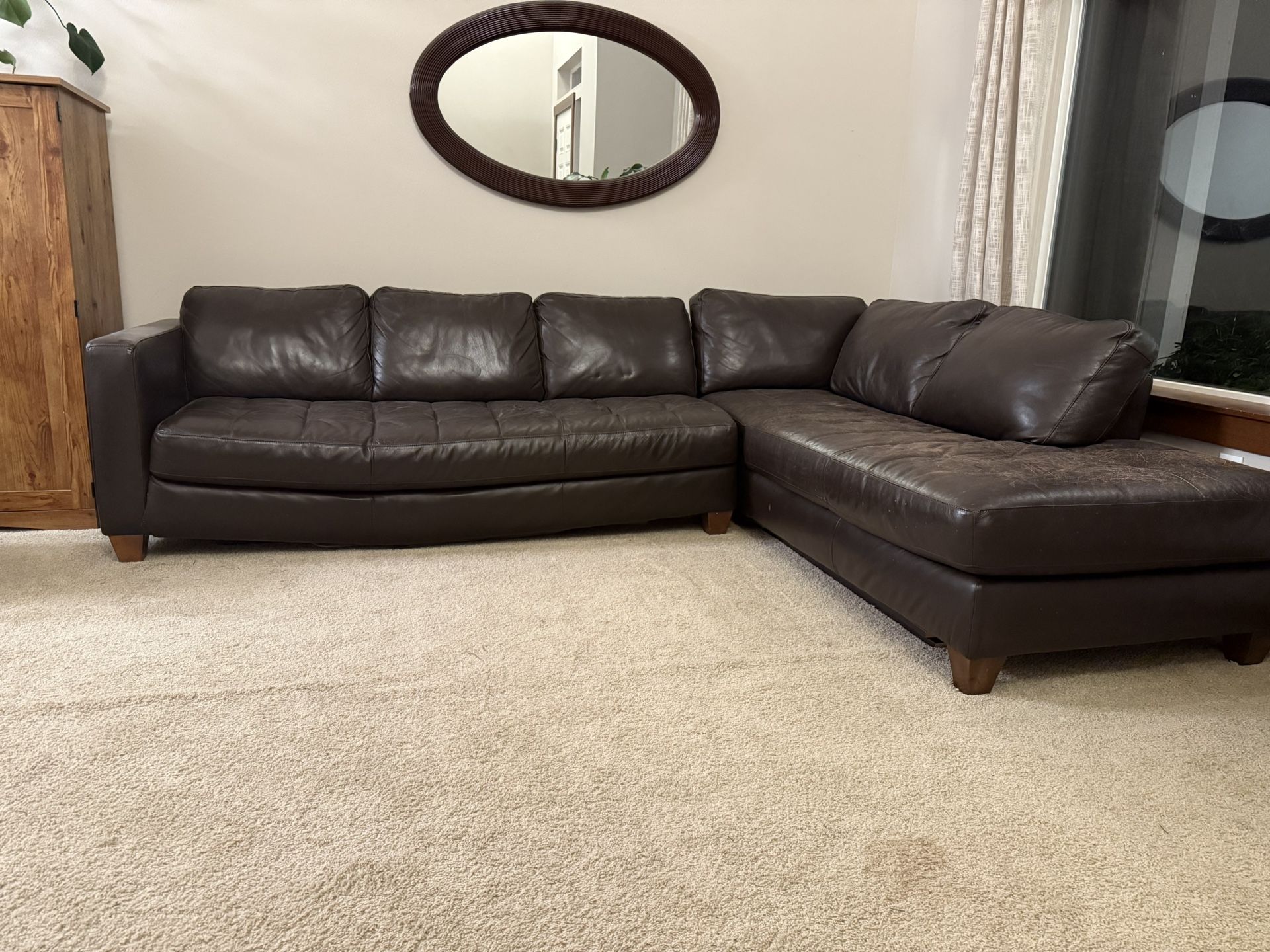 Dark Brown Couch Free