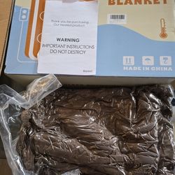 Heated Blanket Brown 62x84