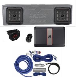 New Full Bass Package Kicker Audio Installed For Single Cab Trucks
