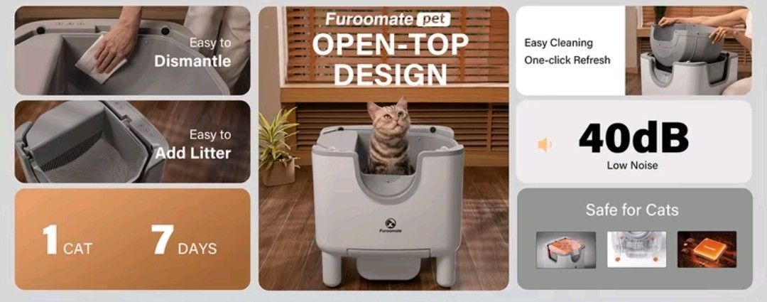 Furoomate Self-cleaning Cat Litter Box