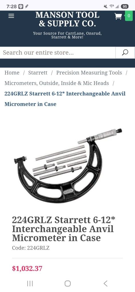 Starrett Micrometer
