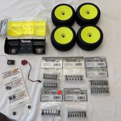 ~ AMBRC MYLAPS TRANSPONDER, TRUGGY WHEELS, TEKNO SHOCK SPRINGS, SPEKTRUM RECEIVER, WINGS & WING BUTTONS ~