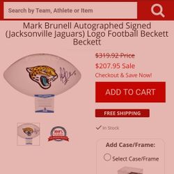 Jacksonville JAUGARS SIGNED MARK BRUNELL