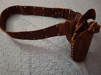 Gun belt holster duty
