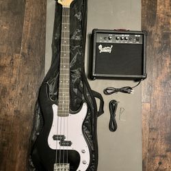 Beginner’s Bass Guitar With Amplifier 