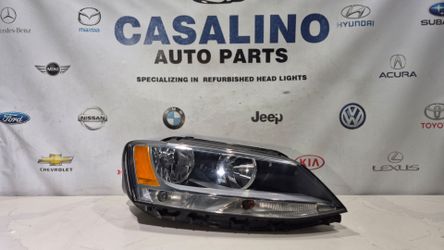 2011-2018 VOLKSWAGEN JETTA HALOGEN HEADLIGHT RIGHT PASSENGER SIDE OEM