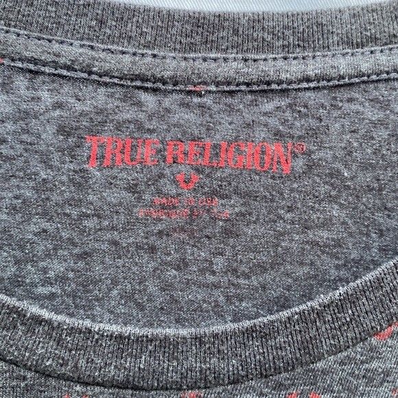 True Religion Horse Shoe All Over Crew Neck Tee Shirt Shirts
