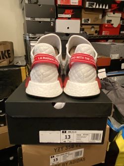 Adidas Nmd R1 Quilted White Solar Red for Sale in Schaumburg, IL - OfferUp