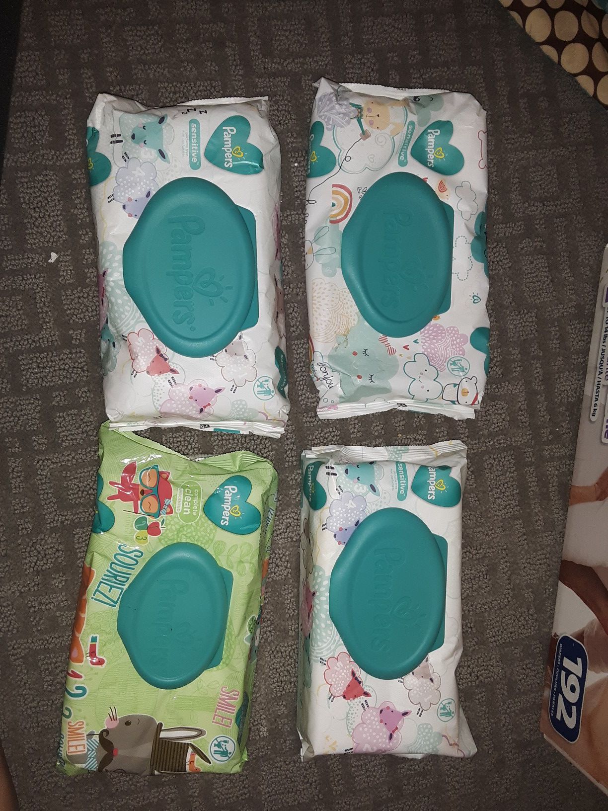 4 packs of Baby wipes