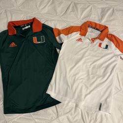 UMiami women adidas Polos Size small 