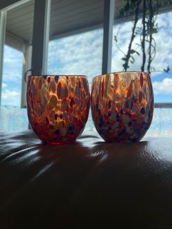 Gorgeous pair CC Zecchin murano glassware