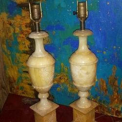 SET of Alabaster Lamps