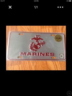 US Marines plate, New