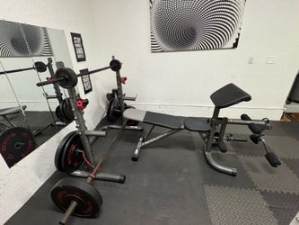 Squat rack + bench