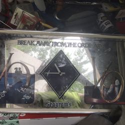 Vintage Bar Mirror Clock Only $25 Firm