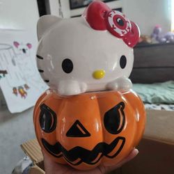 Halloween Hello Kitty Cookie Jar