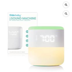 Frida Baby 3-in-1 Bluetooth White Noise Sound Machine, Gentle Sunrise Sleep Trainer Nightlight, and