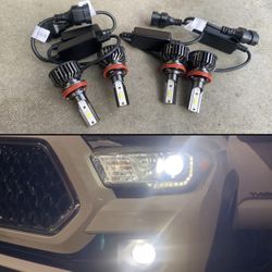 16-23 TOYOTA TACOMA H11 6K BRIGHT WHITE LED LIGHTS FOR LOW BEAM & FOG COMBO $60