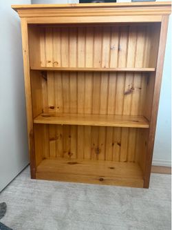 Solid pine bookshelf