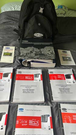 Carrier Transicold Service Training Manuals & Backpack Set