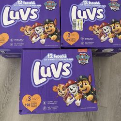 Luvs Size 3 Diapers , 198 Each Box