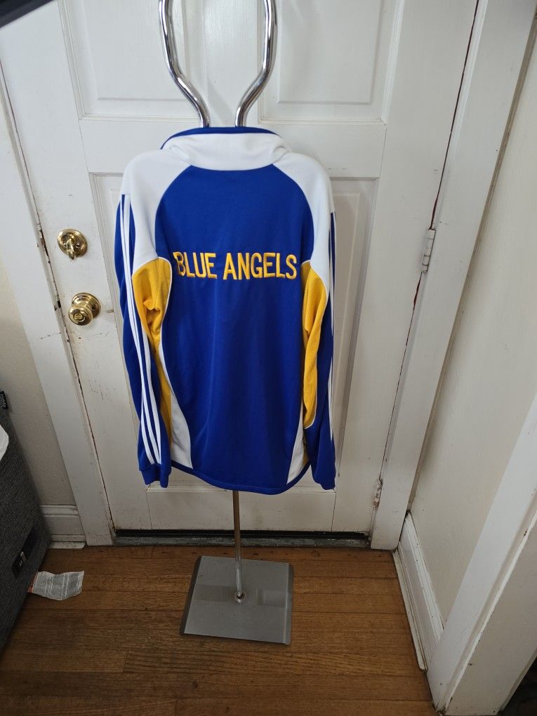 BLUE ANGELS ADIDAS TRACK JACKET SZ MED