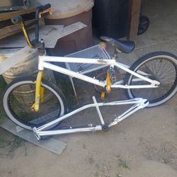 Bmx Bike And chrome HARO frame