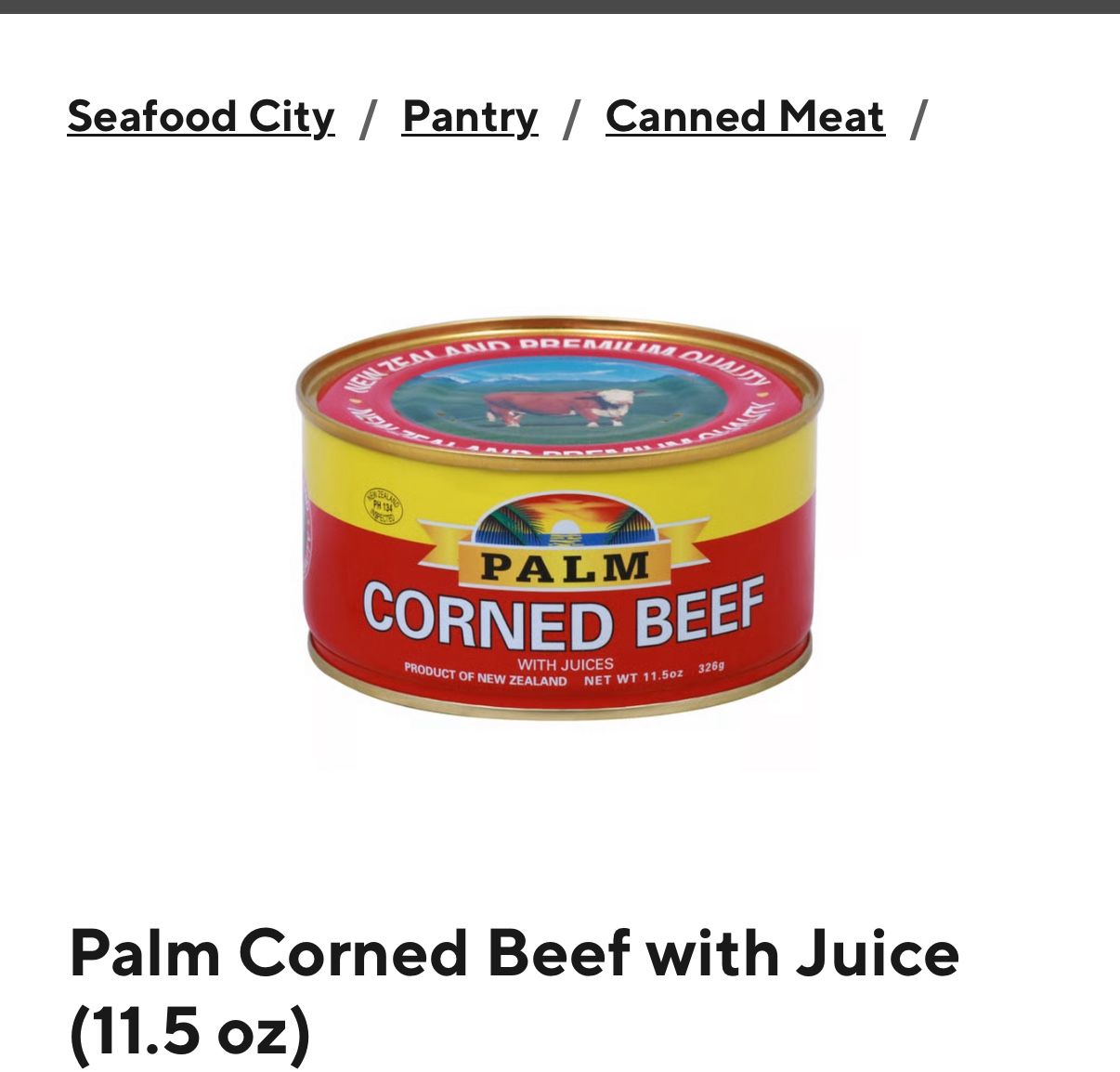 Palm Corn Beef