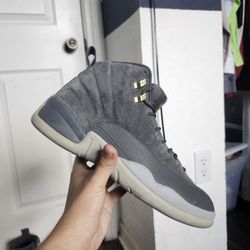 Jordan 12 Wolf/Dark Grey Size 12