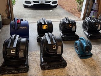 Commercial Air Movers & DrizAir 1200 Dehumidifier – $100 Each / $200 Dehumidifier