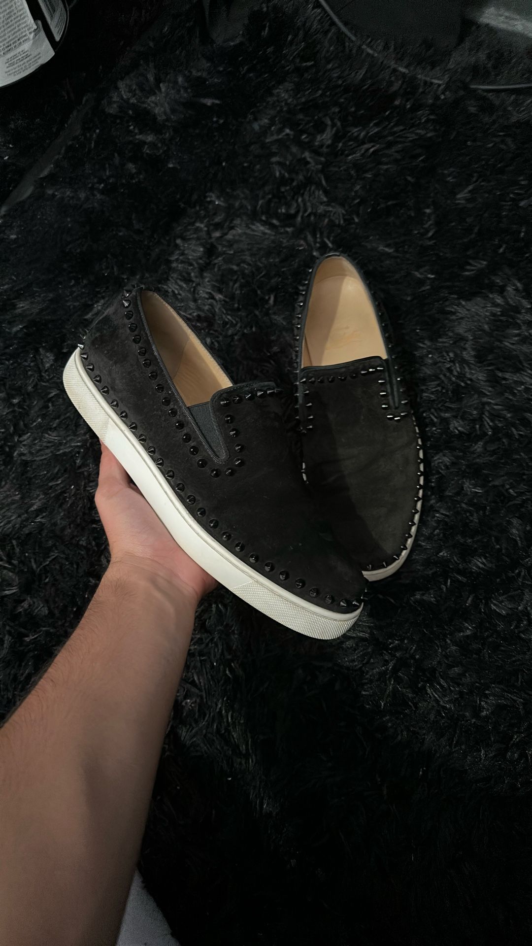 Louboutin Dressing Shoes Size 41.5 Eu Fits 8.5 9.5 No Box Only Dust Bag