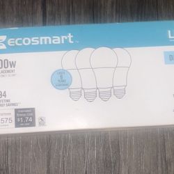 4 Pack LED A19 Light bulb, Soft White , 100w Equivalent (A19 Daylight)