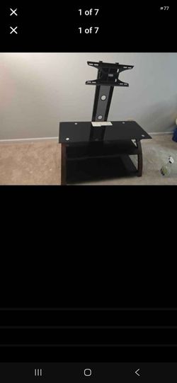 3-Tier Glass TV Stand with Mount