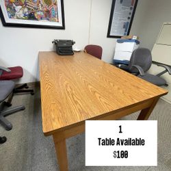 1x Office Wood Table 