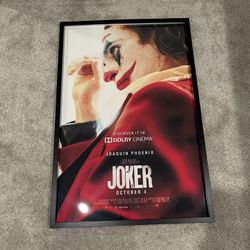 Joker Canvas Poster With Frame