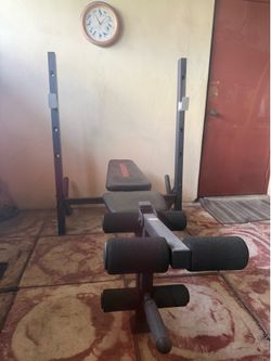 Weidar Bench Press with Rack and Leg extension