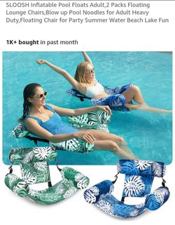 NEW SLOOSH INFLATABLE POOL FLOATS ADULT 2 PACK