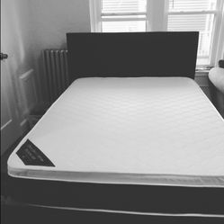 Mattress+Regular Box+Bed frame  Queen size pillow top 12”thick Medium confort+Quality Brand New We Finance only 50.00 down payment delivery same day a