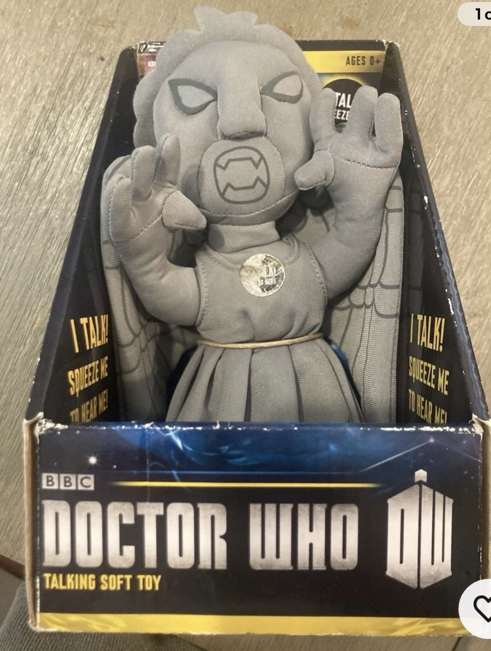 Doctor Who Bbc, Weeping Angel, Talking Soft, Plush Underground Toys New Inbox 2012
