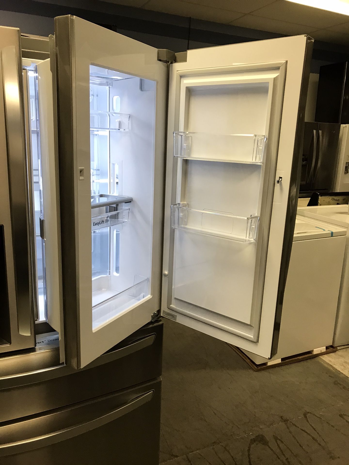 LG FRENCH DOOR STAINLESS STEEL REFRIGERATOR DOOR IN DOOR BRAND NEW OPEN BOX