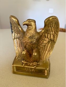 Brass Golden Eagle USA Statue