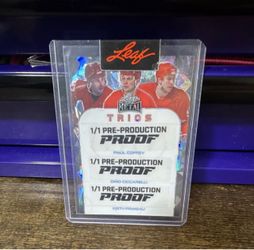 Leaf Metal Trios Pre-Production Proof 1/1 Paul Coffey Ciccarelli Primeau