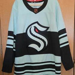 Adidas Seattle Kraken Reverse Retro 2.0 Blank Hockey Jersey Size 56