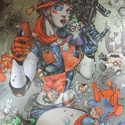 DC Comics Harley Quinn Large Canvas Wall Art 