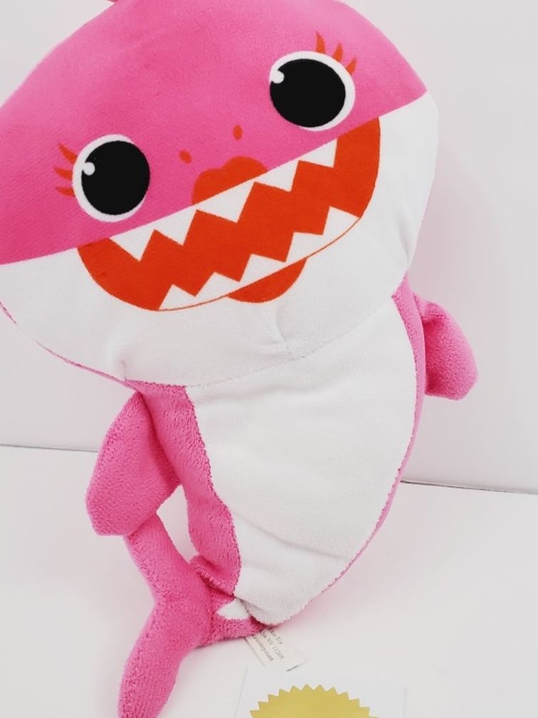 Baby Shark Plush PINK MOMMY SHARK Elco Toys Toy Stuffed Doll 12"