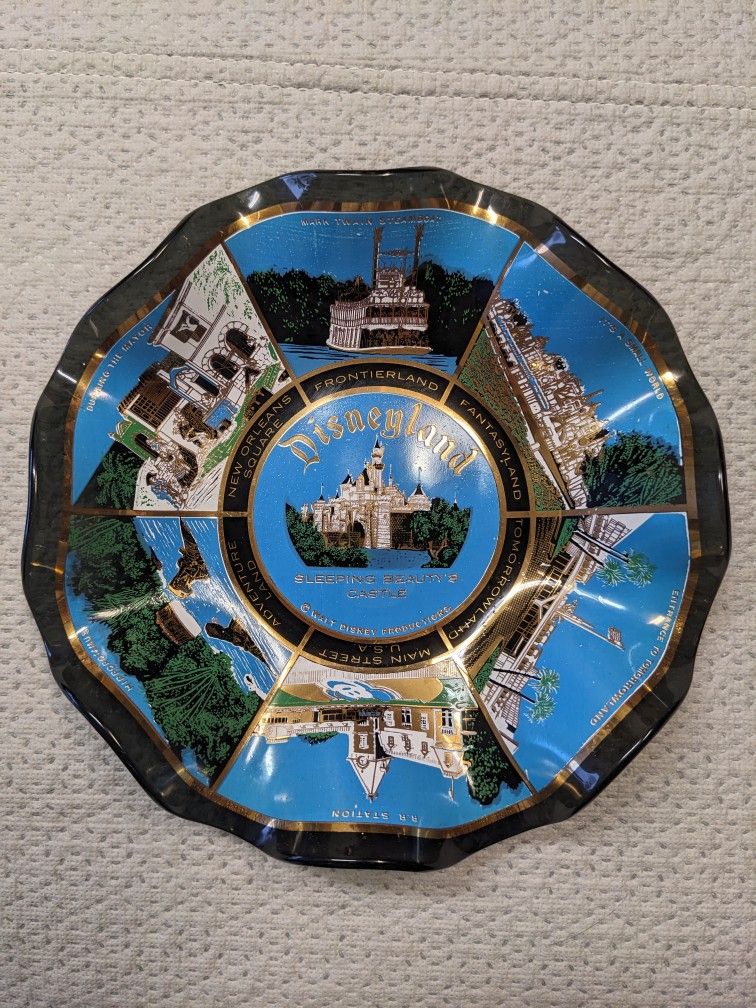 Vintage Disney Land Plate