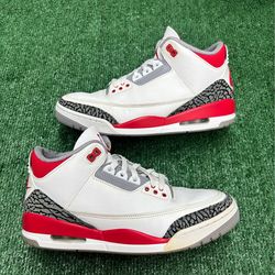 JORDAN 3 FIRE RED SIZE 9.5