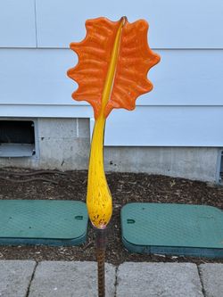 Blown Glass Garden Art