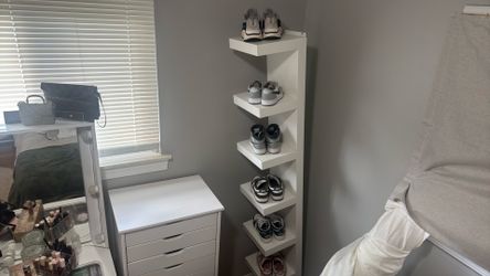 ikea white wall shelf