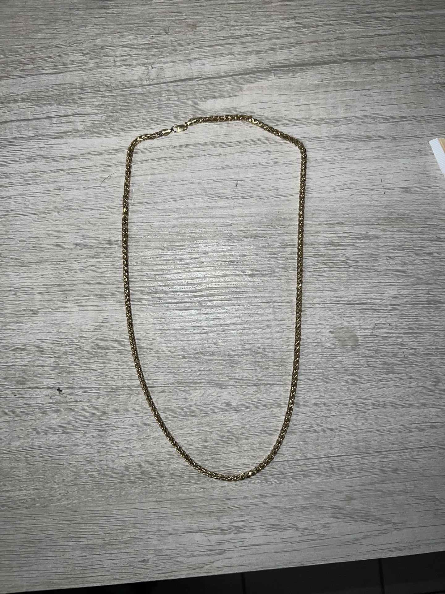 14k Gold Chain 10.26 Grams 22 Inch Wheat
